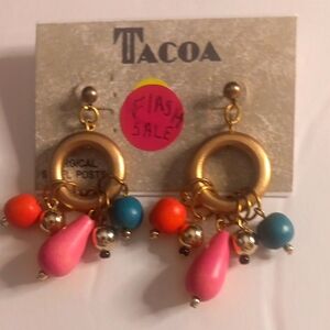 FLASH SALE: TACOA Colorful MEXICAN Dangle Earrings